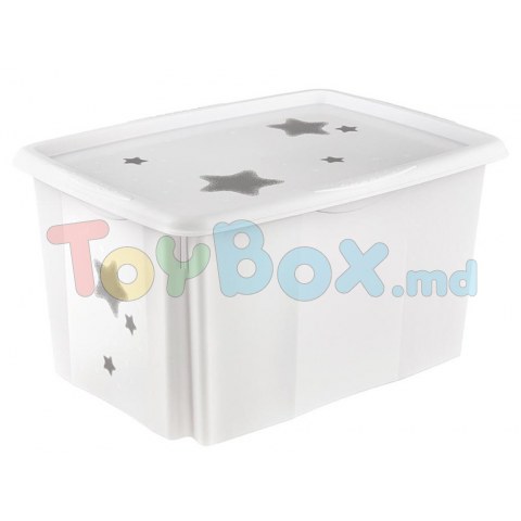 Контейнер для игрушек Keeeper Stars White (12243519) 45L
