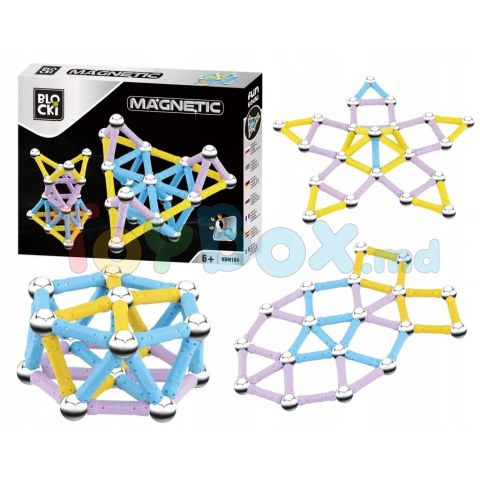 Blocki KBM104 Set de constructie magnetic 75 el.