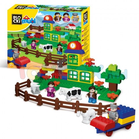 Blocki Mubi MU3001 Set blocuri constructie Ferma Vesela 71 el.