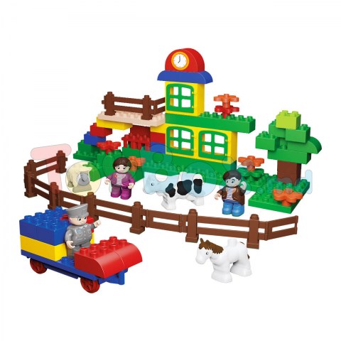 Blocki Mubi MU3001 Set blocuri constructie Ferma Vesela 71 el.