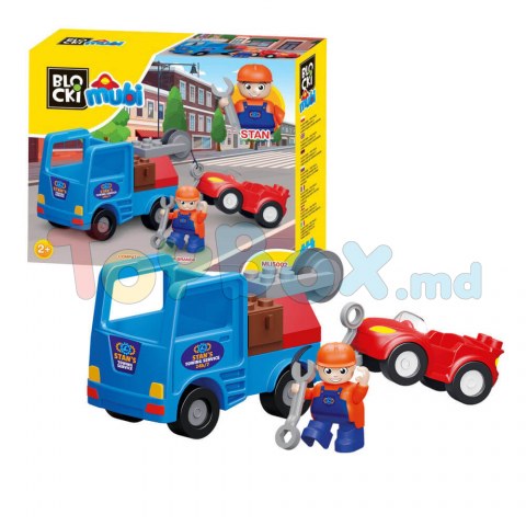 Blocki Mubi MU5002 Set blocuri constructie Masina de tractare 15 el.