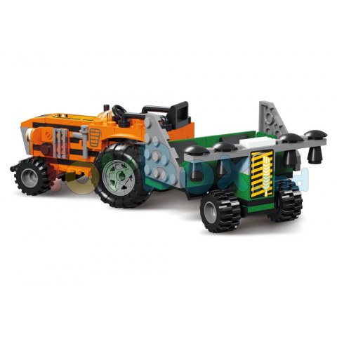 Blocki Myfarm KB0354 Set de constructie Tractor cu semanatoare
