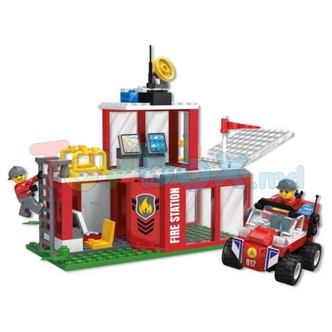 Blocki Myfirebrigade KB0817 Set de constructie Statie de Pompieri 164 el.