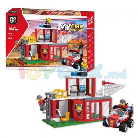 Blocki Myfirebrigade KB0817 Set de constructie Statie de Pompieri 164 el.