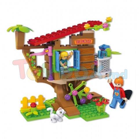 Blocki Mygirls KB0110 Set de constructie Casuta din copac
