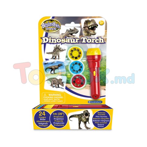 Brainstorm Toys E2029 Фонарик-проектор Мир динозавров (3 диска, 24 картинки)