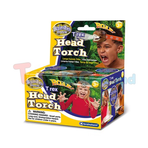 Brainstorm Toys E2065 Налобный фонарик Опасный Ти-Рекс (свет, звук)
