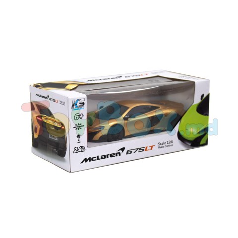 Ks Drive 124GMGL Masina cu RC Mclaren 675LT (1:24, 2.4Ghz, auriu