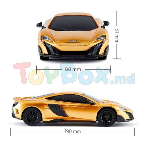 Ks Drive 124GMGL Masina cu RC Mclaren 675LT (1:24, 2.4Ghz, auriu