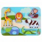 Lucy And Leo 9-LL224 Puzzle din lemn Animale Safari, 7 piese
