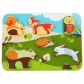 Lucy And Leo 9-LL225 Puzzle din lemn Animale din padure, 7 piese