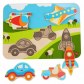 Lucy And Leo 9-LL229 Puzzle din lemn Vehicule, 6 piese