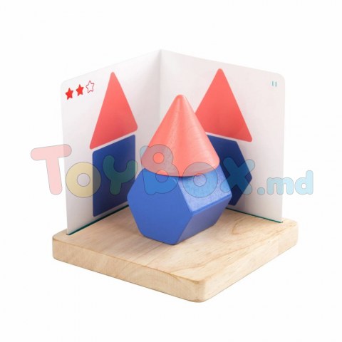 Lucy And Leo 9-LL293 Joc din lemn cu sabloane Geometria