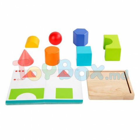 Lucy And Leo 9-LL293 Joc din lemn cu sabloane Geometria