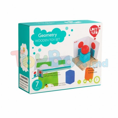 Lucy And Leo 9-LL293 Joc din lemn cu sabloane Geometria