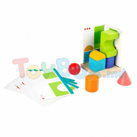 Lucy And Leo 9-LL293 Joc din lemn cu sabloane Geometria