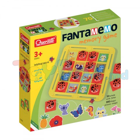 Quercetti 1051 Joc de memorie FantaMemo Ladybug Nature