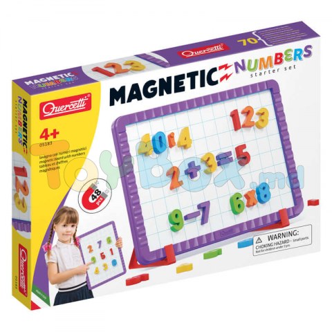 Quercetti 5183 Magnetino Магнитная доска с цифрами 48 el