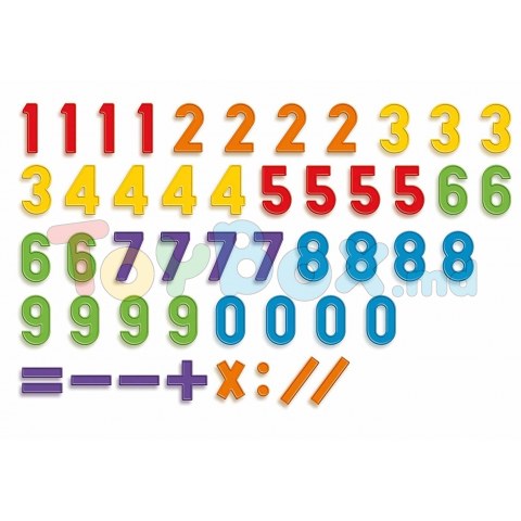 Quercetti 5213 Magneta 123 Магнитная доска с цифрами 64 эл.