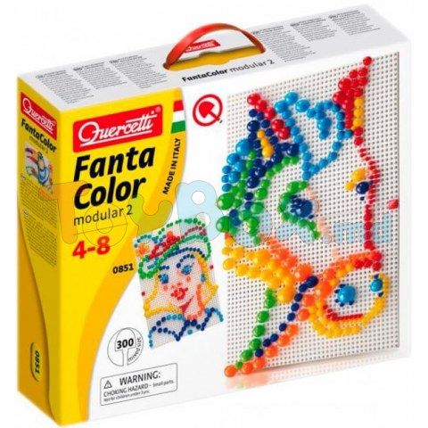 Quercetti 0851 Mozaic Fantacolor Modular 2, 300 el.