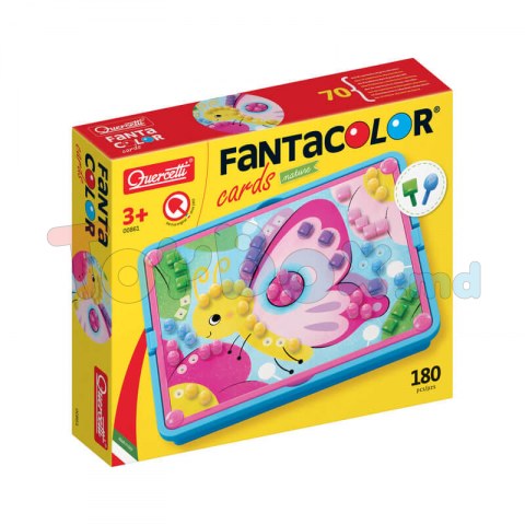 Quercetti 0861 Mozaic Fantacolor Cards Nature 180 el.