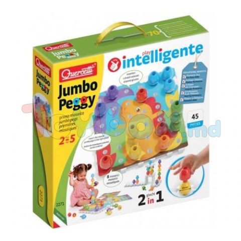 Quercetti 2271 Mozaic Jumbo Peggy 45 el.