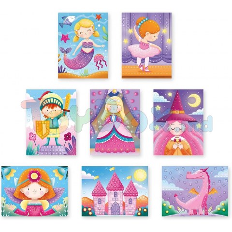 Quercetti 2881 Мозаика с подставкой Pin Fairy 300 эл.