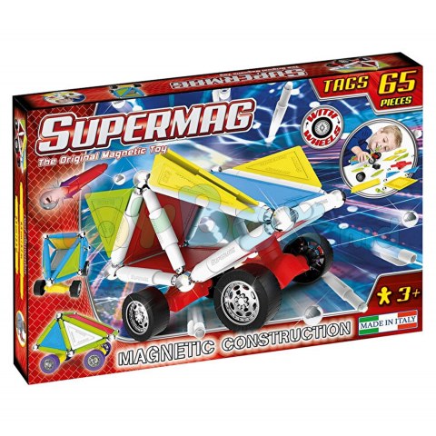 Supermag 0182 Магнитный конструктор Wheels 65 шт.