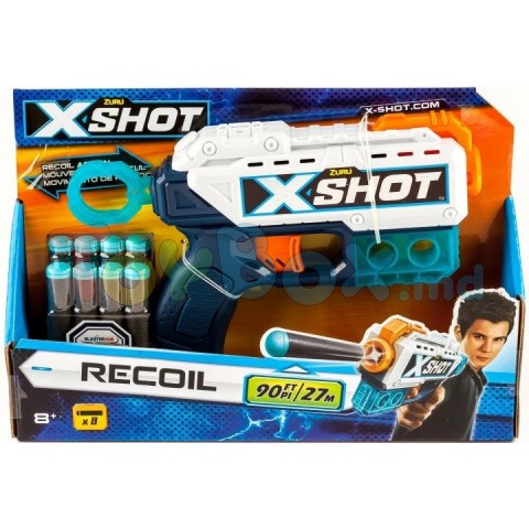 X-shot 660067 Скорострельный бластер EXCEL Recoil, 8 патронов