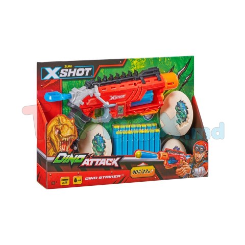 X-shot 660092 Игрушечный пистолет Dino Striker, 16 патронов