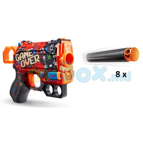 X-shot 660130 Blaster Skins Flux Gun cu 8 cartuse (in asortiment)