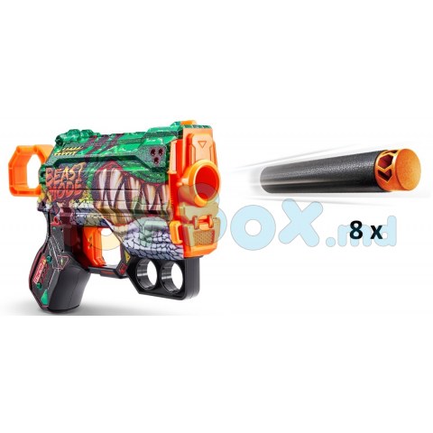 X-shot 660130 Blaster Skins Flux Gun cu 8 cartuse (in asortiment)