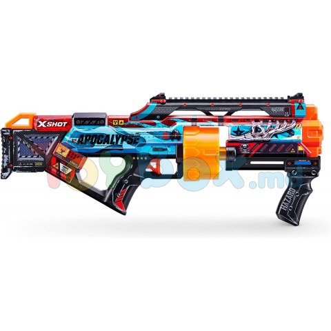 X-shot 660132 Blaster Skins Last Stand Gun Machine с 16 патронами (в ассортименте)