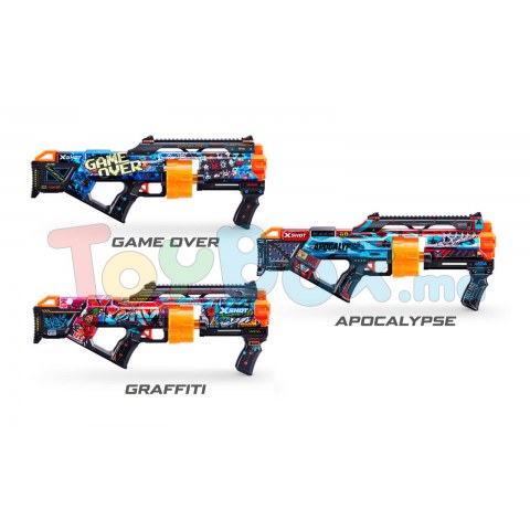 X-shot 660132 Blaster Skins Last Stand Gun Machine с 16 патронами (в ассортименте)
