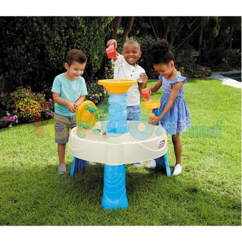 Little Tikes 173752PE13 Masuta de joaca cu apa Spirala Marii albastra