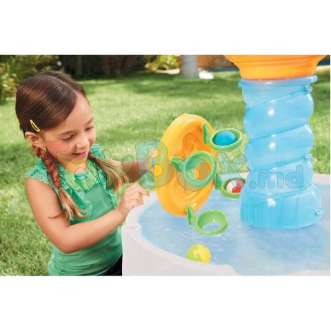 Little Tikes 173752PE13 Masuta de joaca cu apa Spirala Marii albastra