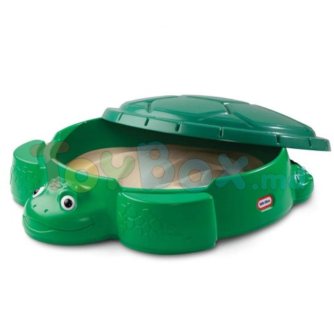 Little Tikes 174094E3 Nisipiera cu capac Broasca Testoasa