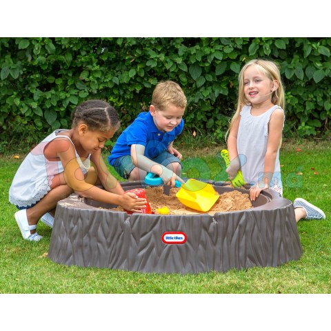Little Tikes 644658E3 Nisipiera cu capac Trunchi de Copac