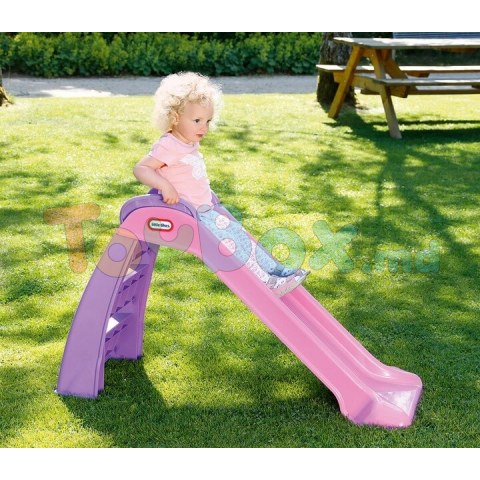 Little Tikes 172410PE3 Primul meu Tobogan pliabil roz