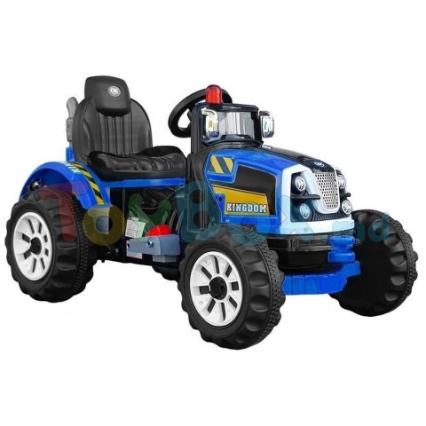 Leantoys 4695 Tractor Kingdom cu acumulator, albastra