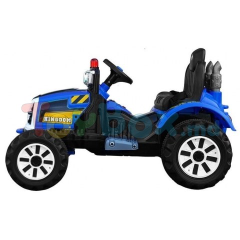 Leantoys 4695 Tractor Kingdom cu acumulator, albastra