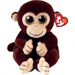 TY TY40541 Jucărie de pluș BB Matteo Brown Monkey, 15cm