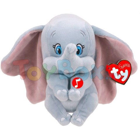 TY TY41095 Jucărie de pluș BB Dumbo Elephant With Sound, 15cm