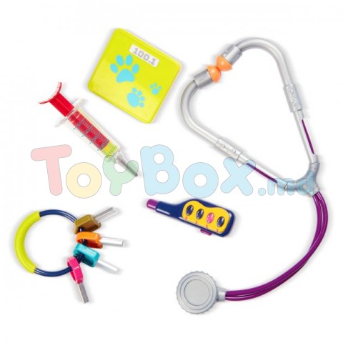 Battat Bx1229z Set de Joaca Clinica Veterinara Miau-Ham