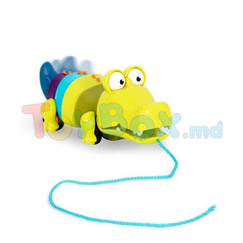 Battat Bx1674z Jucarie cu Tragere Crocodil Clat Claus