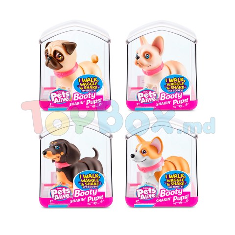 Pets Alive 9530sq1 Jucarie Catelus Intractiv Booty Shakin Pups (in asortiment)