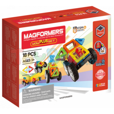 Magformers 707020 Магнитный конструктор Wow Plus, 18 эл
