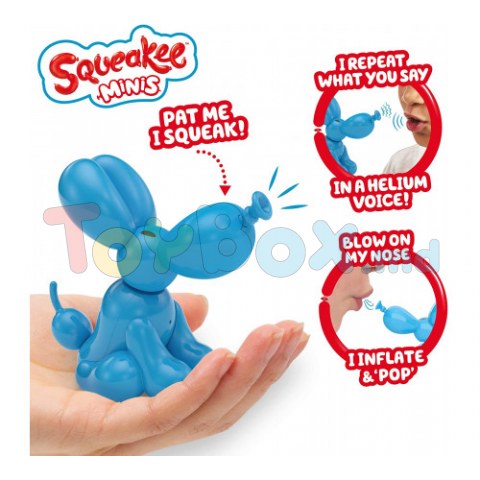 Squeakee 12302 Jucărie interactivă Mini Puppy, Blue