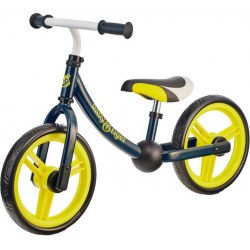 BabyTiger BRFLOW00BLK0000 Bicicletă fără pedale FLOW, black/lime