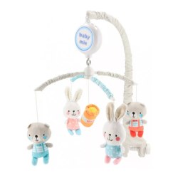 Baby Mix M/00/521MCE-LI183 Карусель плюшевая Bears Bunny